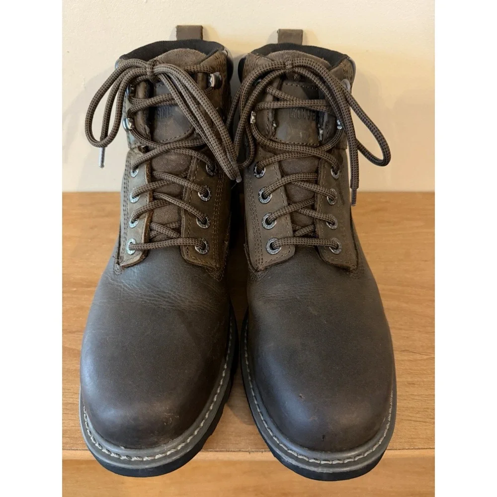Wolverine Men's Leather Work Boots - Waterproof Steel Toe 6